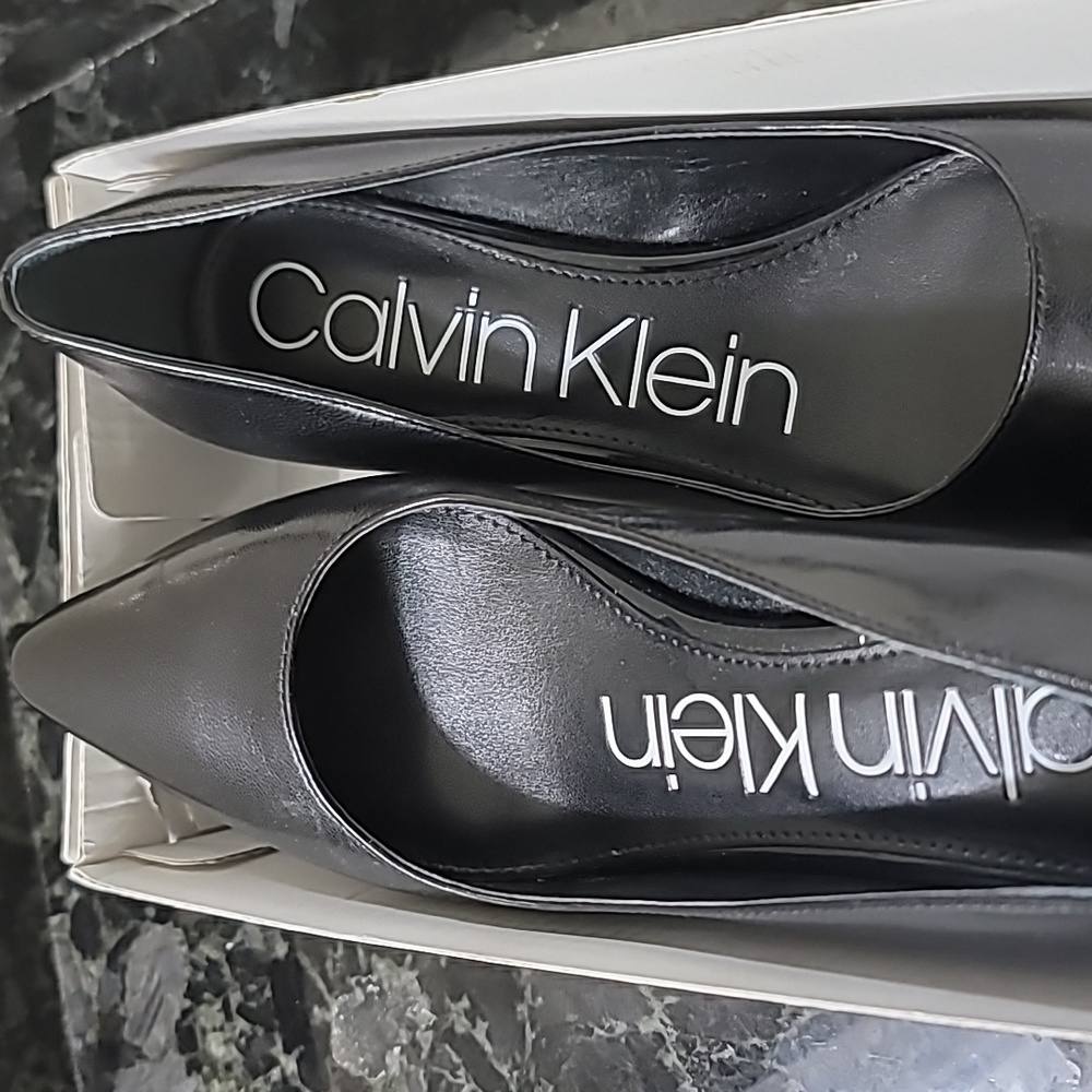 Black Calvin Klein 2" heels